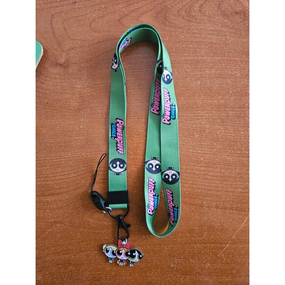 (X2) Cartoon Network Classics The Power Puff Girls Characters Green Lanyard - Picture 6 of 7
